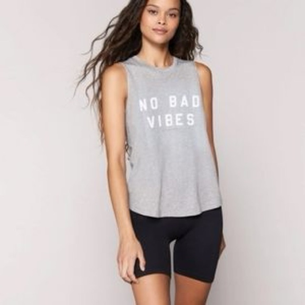 Spiritual Gangster ‘No Bad Vibes' Muscle Tee